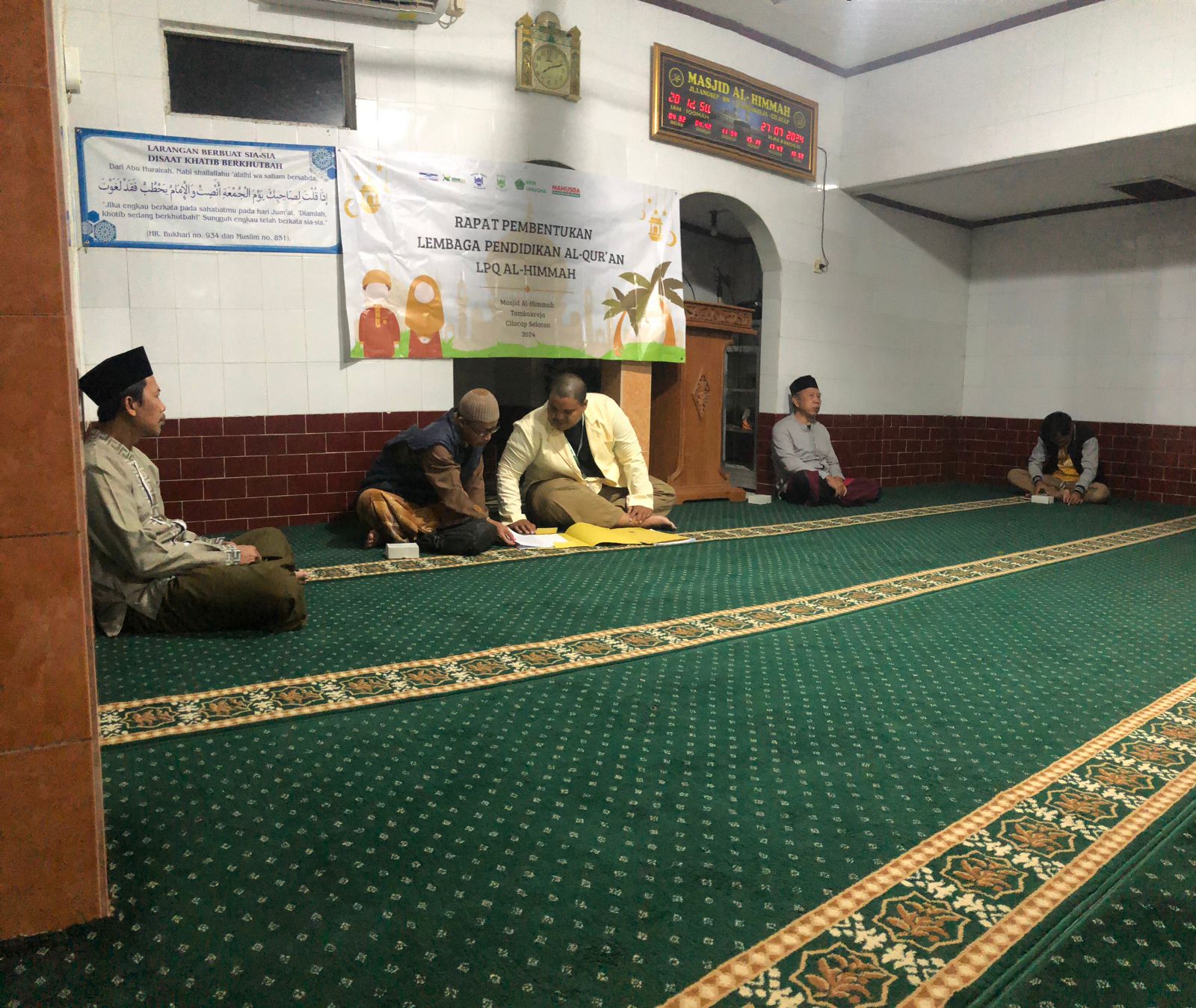 Rapat Pembentukan LPQ Masjid Al-Himmah Tambakreja Cilacap Selatan